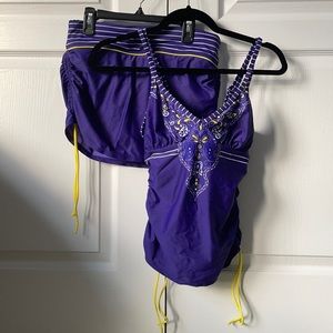 PURPLE ATHLETA WOMENS SWIMSUIT NWOT